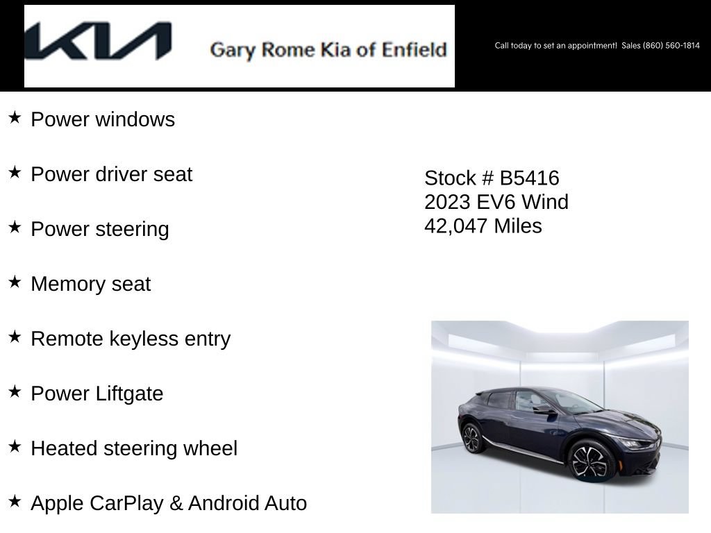 Certified 2023 Kia EV6 Wind AWD/4WD image 20