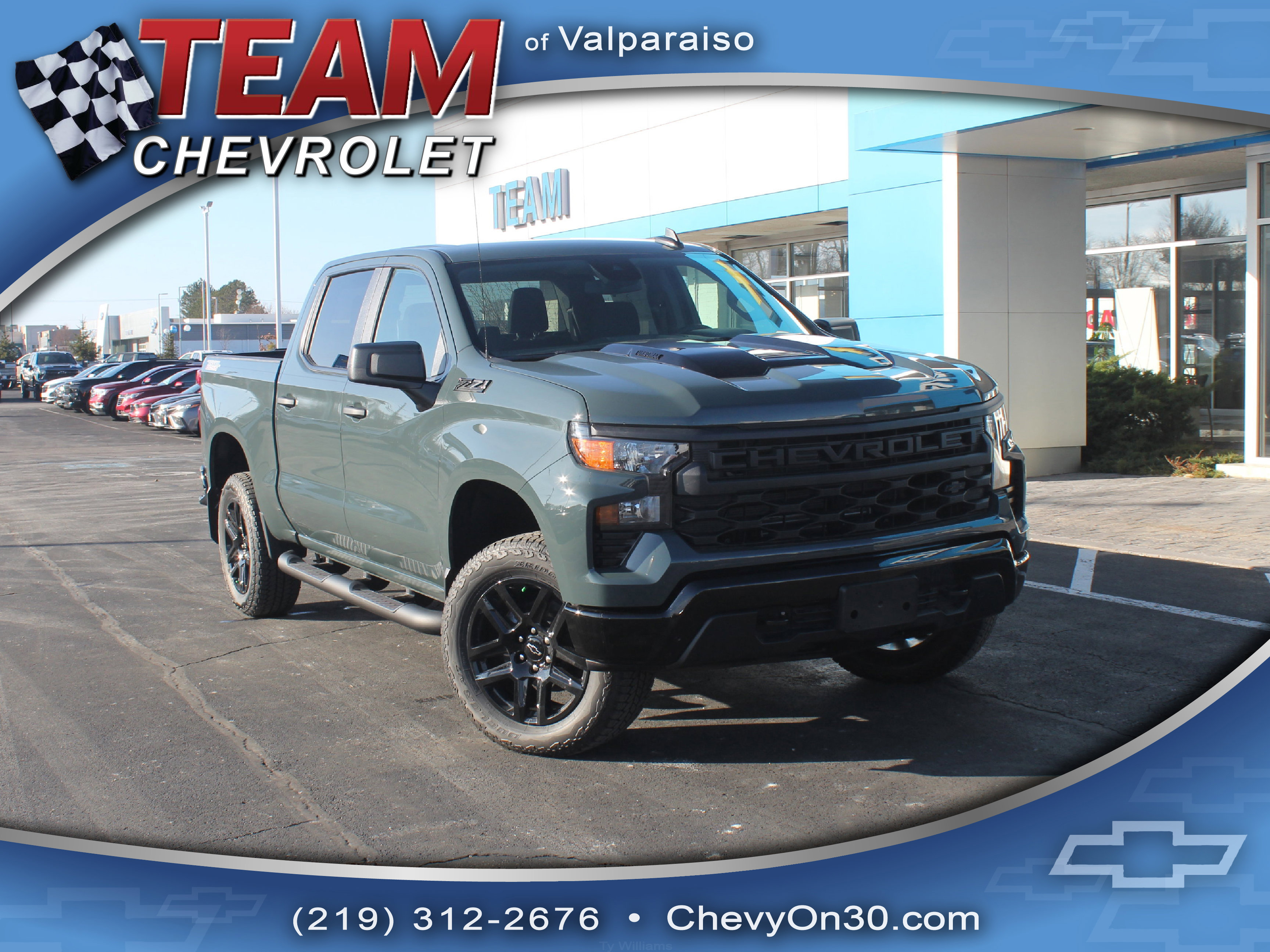 New 2026 Chevrolet Silverado 1500 Custom Trail Boss w/ Turbomax Blackout Package