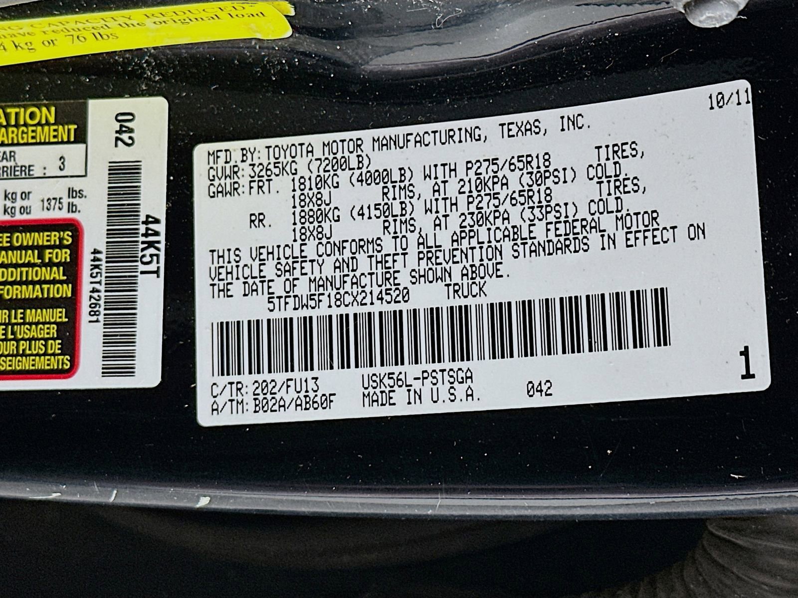 Used 2012 Toyota Tundra 4x4 CrewMax w/ TRD Off-Road Pkg image 31