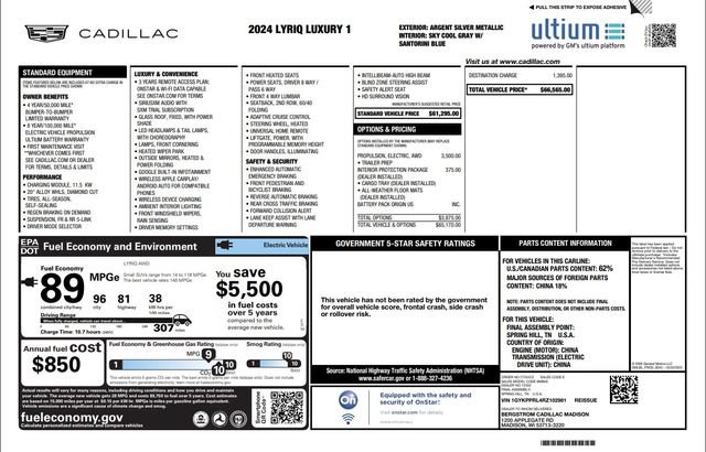 Used 2024 Cadillac Lyriq Luxury AWD/4WD image 37