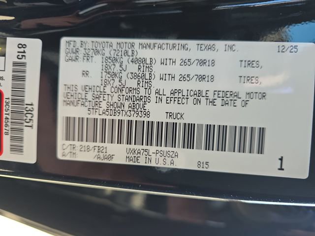 New 2026 Toyota Tundra SR5 image 33