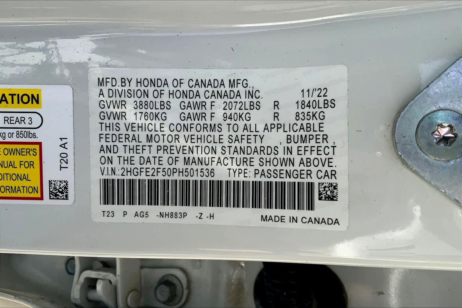 Used 2023 Honda Civic Sport image 33
