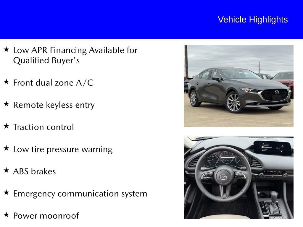 New 2026 MAZDA MAZDA3 2.5 S Sedan w/ Preferred Pkg image 9