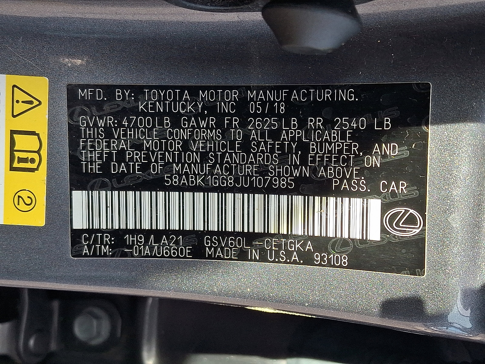 Used 2018 Lexus ES 350 w/ Navigation System Package image 28