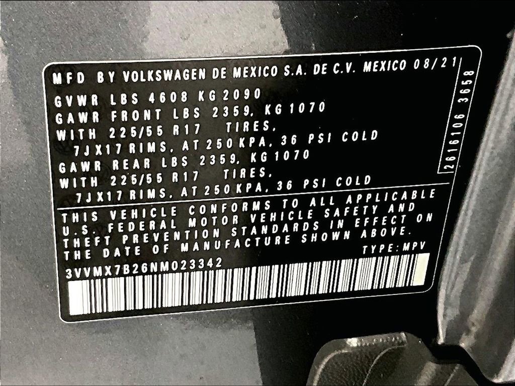 Used 2022 Volkswagen Taos S w/ IQ Drive S Package image 27