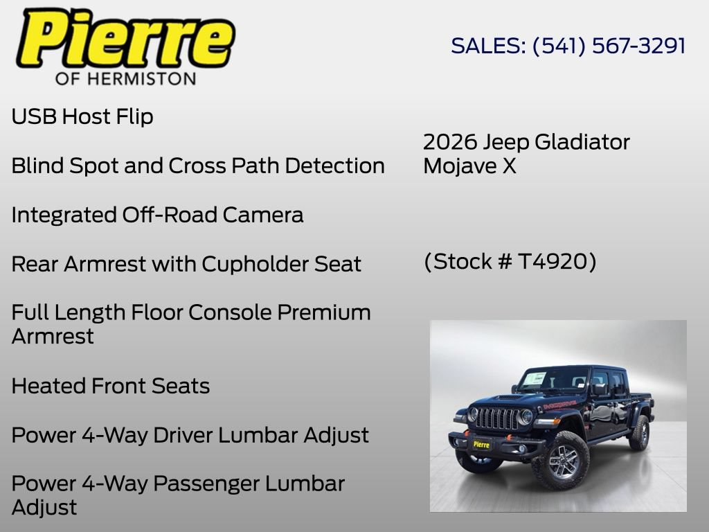 New 2026 Jeep Gladiator Mojave AWD/4WD image 36