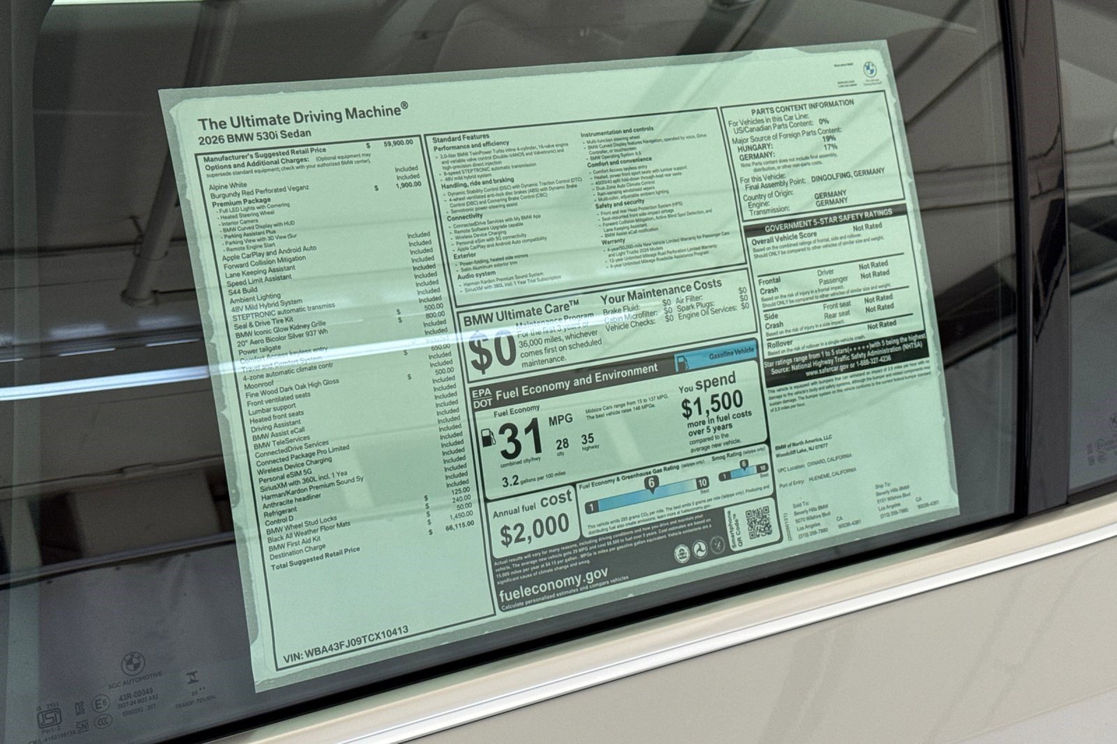 Used 2026 BMW 530i w/ Premium Package RWD image 29