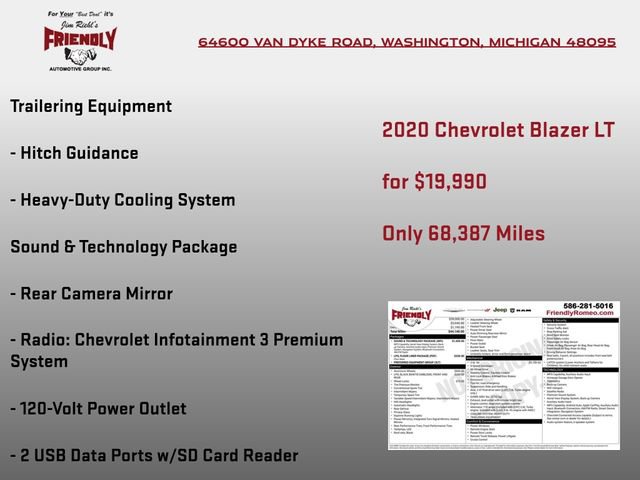 Used 2020 Chevrolet Blazer LT w/ Sound & Technology Package AWD/4WD image 5