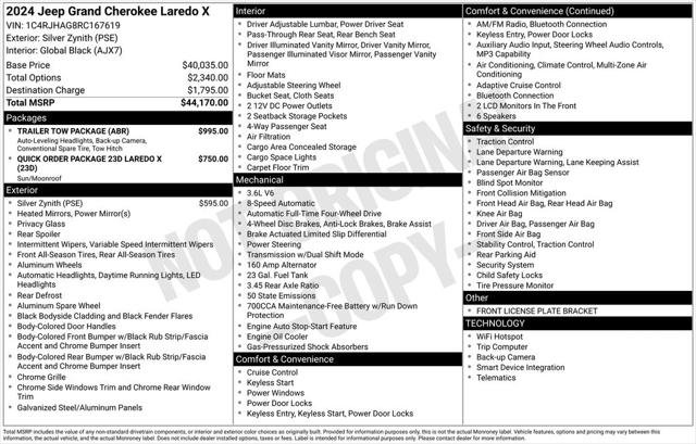 Certified 2024 Jeep Grand Cherokee Laredo X w/ Trailer Tow Package image 11