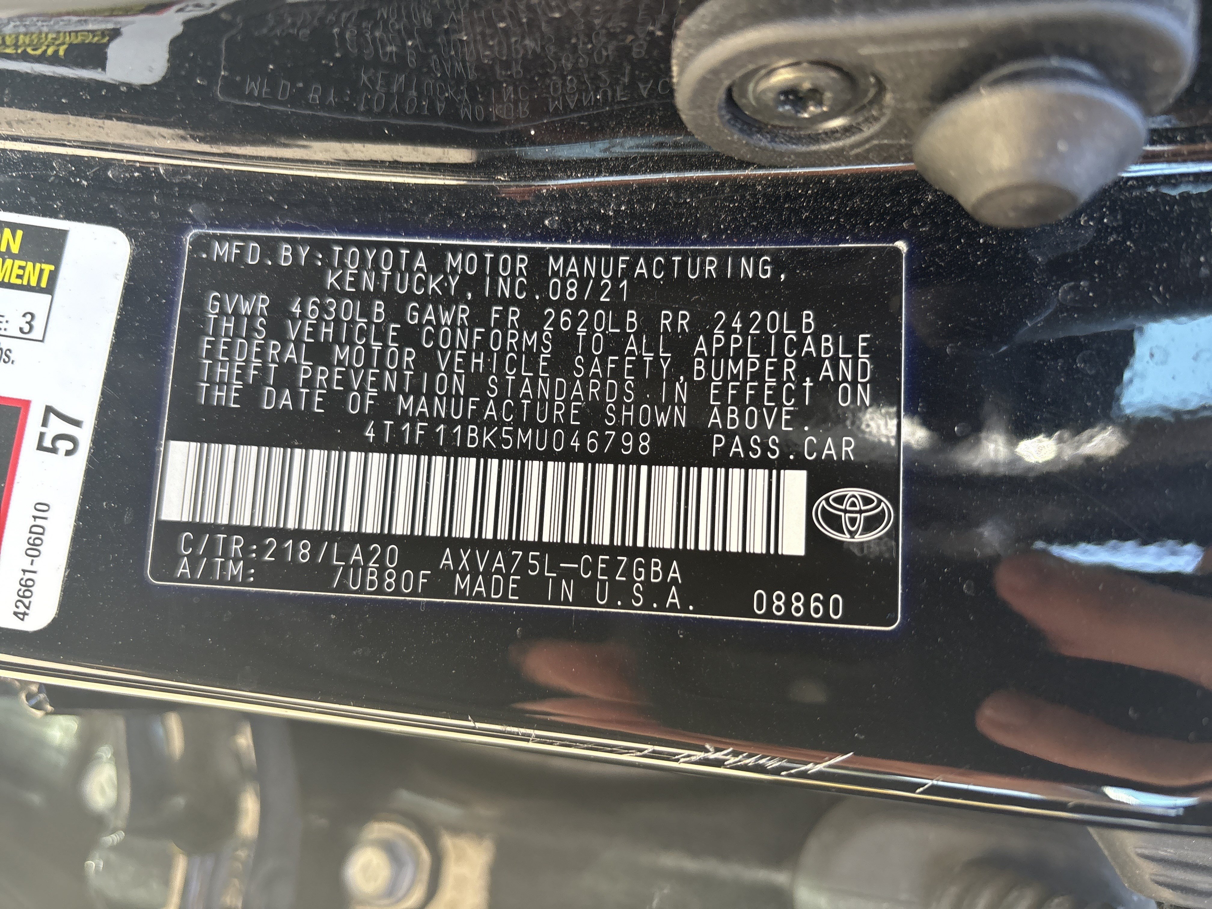 Used 2021 Toyota Camry XLE w/ Navigation Package AWD/4WD image 35