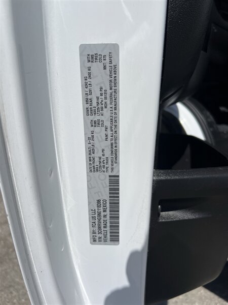 Used 2022 RAM ProMaster 3500 FWD image 7