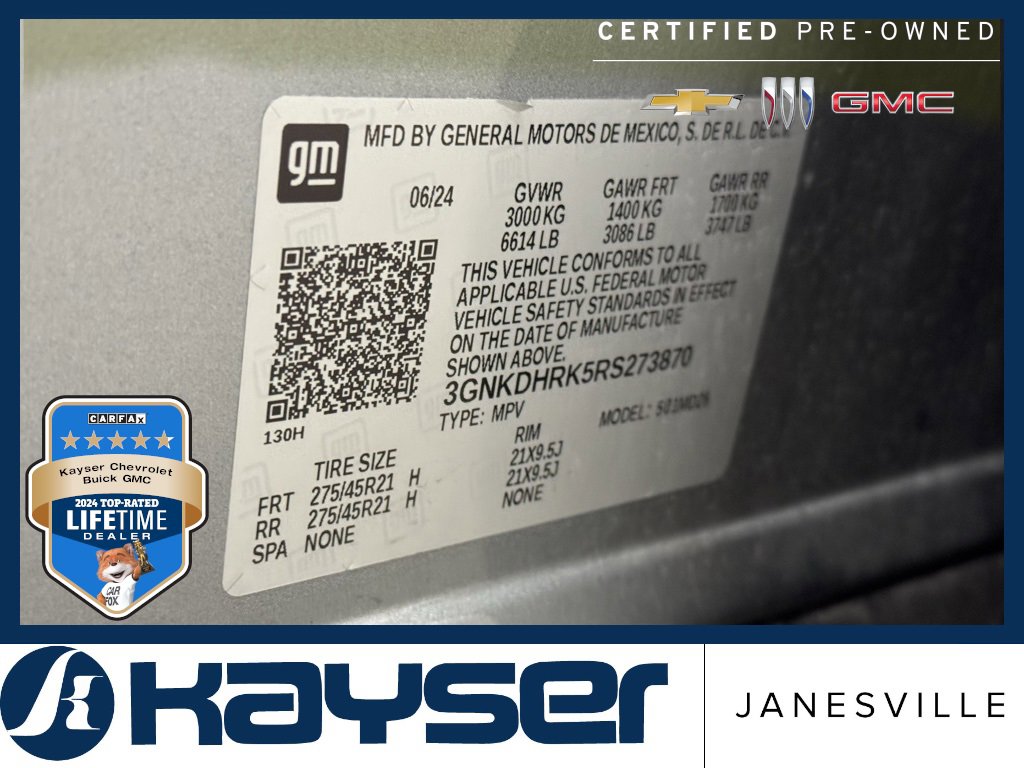 Certified 2024 Chevrolet Blazer EV RS image 44