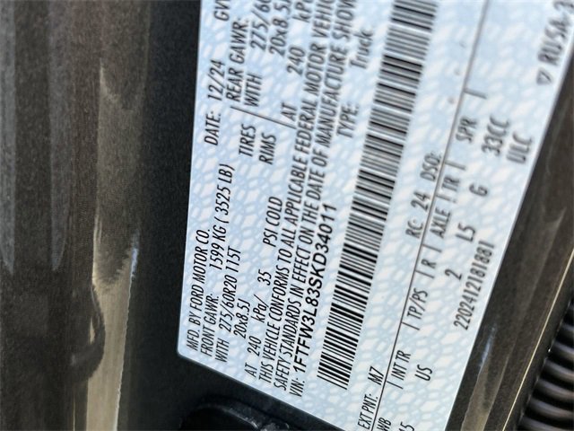 New 2025 Ford F150 XLT w/ Equipment Group 302A MID image 68