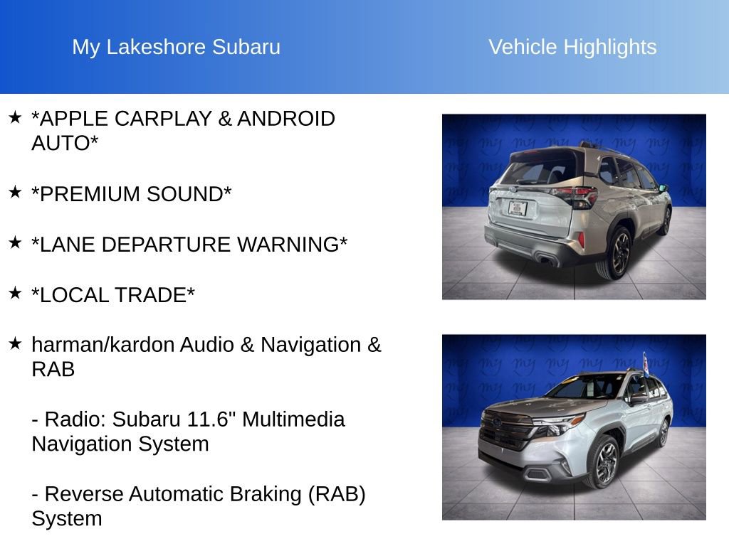 Certified 2025 Subaru Forester Limited w/ Popular Package #1 image 7