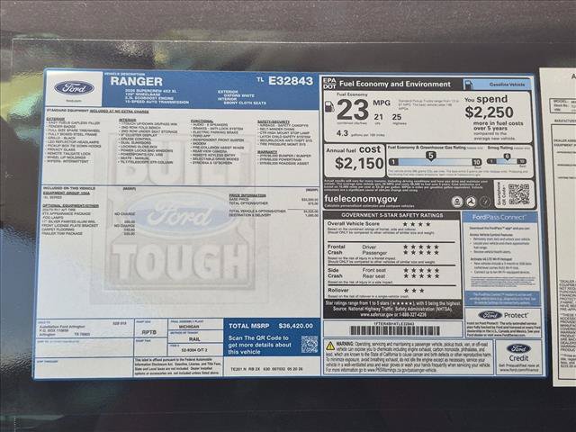New 2026 Ford Ranger XL w/ Trailer Tow Package RWD image 17
