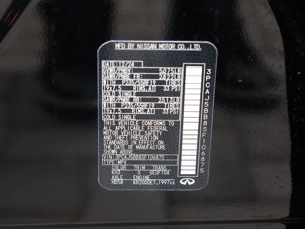 Certified 2025 INFINITI QX50 Luxe AWD/4WD image 44