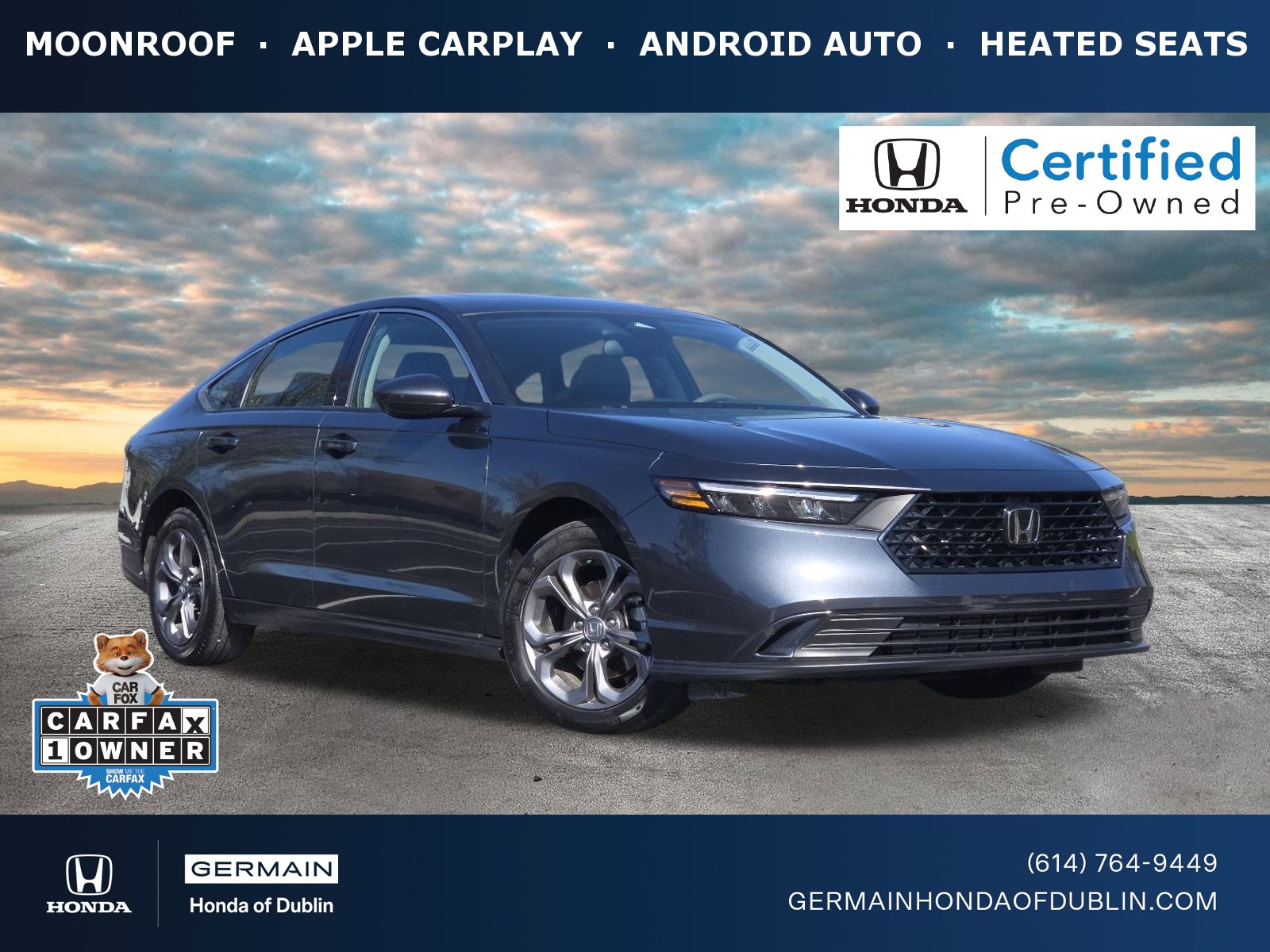 Certified 2023 Honda Accord EX image 1