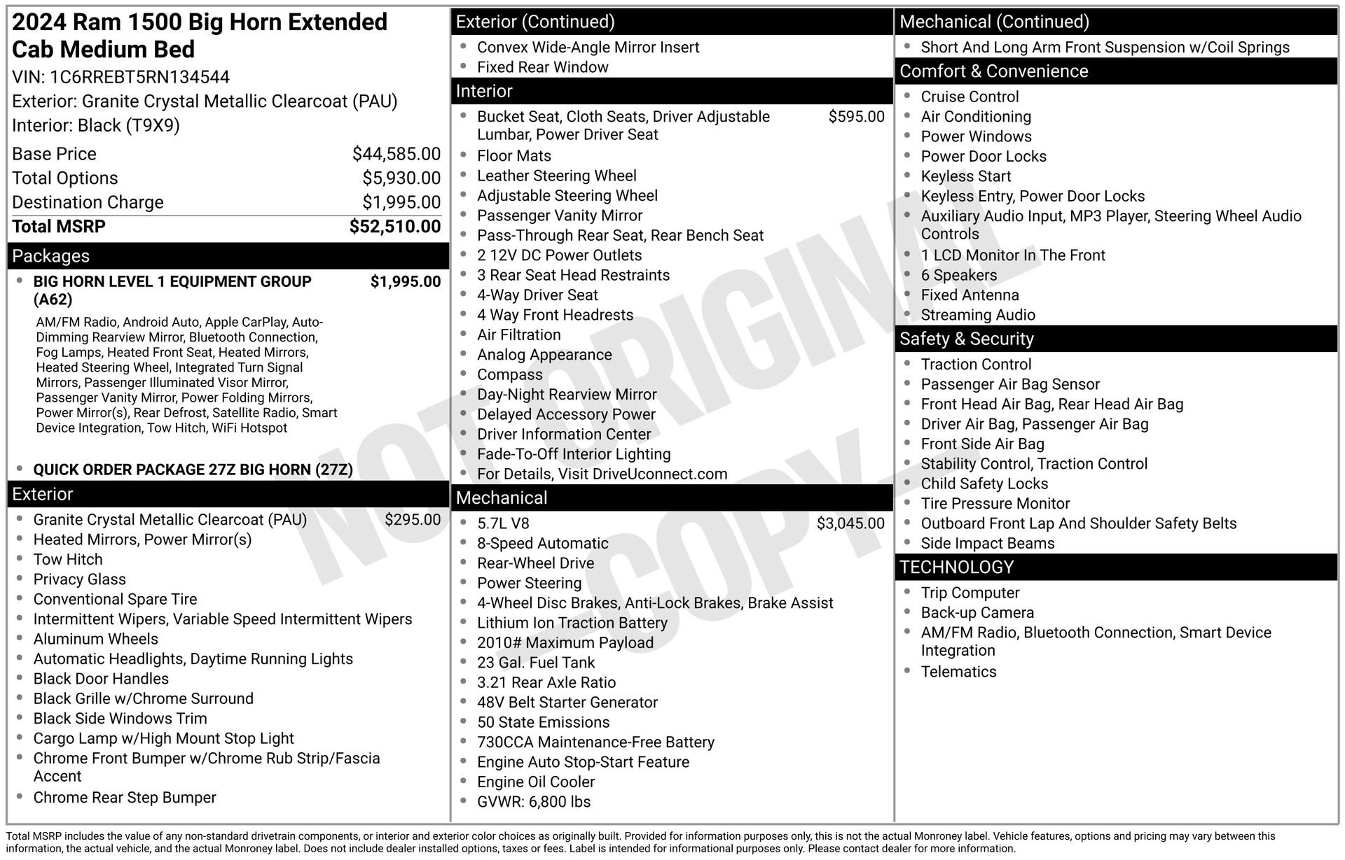 Used 2024 RAM 1500 Big Horn image 44