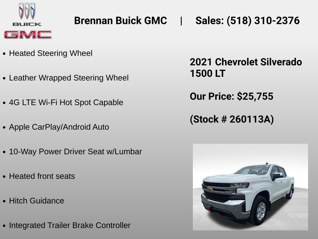 Certified 2021 Chevrolet Silverado 1500 LT AWD/4WD image 24