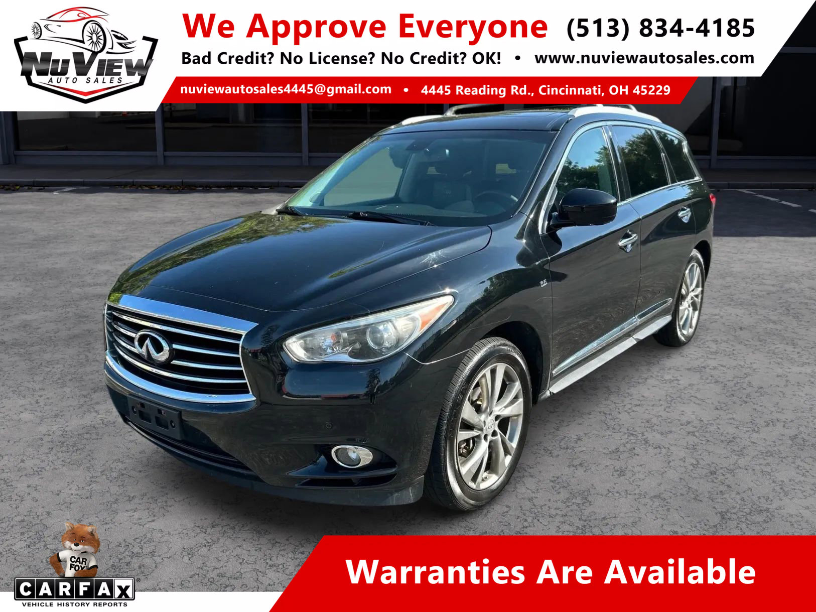 Used 2014 INFINITI QX60 AWD w/ Deluxe Touring Package