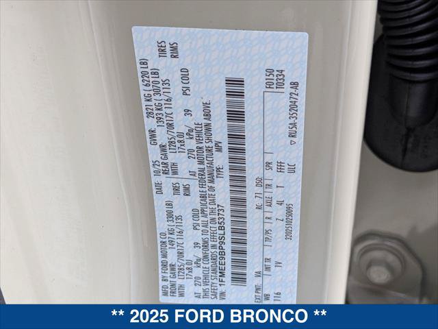 New 2025 Ford Bronco Badlands AWD/4WD image 24