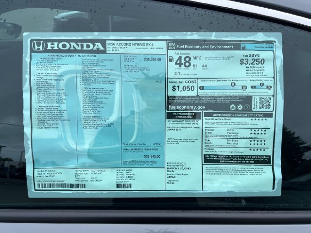New 2026 Honda Accord EX-L image 30