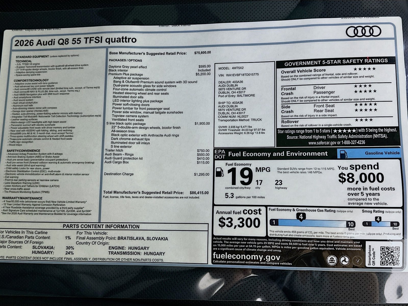 New 2026 Audi Q8 Premium Plus AWD/4WD image 47