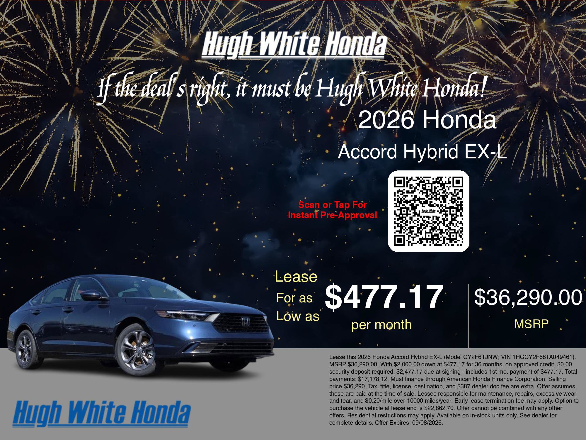New 2026 Honda Accord EX-L image 3