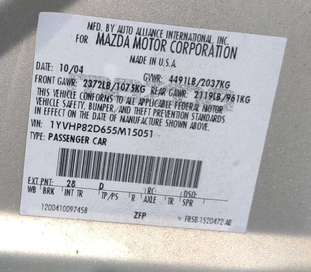 Used 2005 MAZDA MAZDA6 s Grand Touring image 27