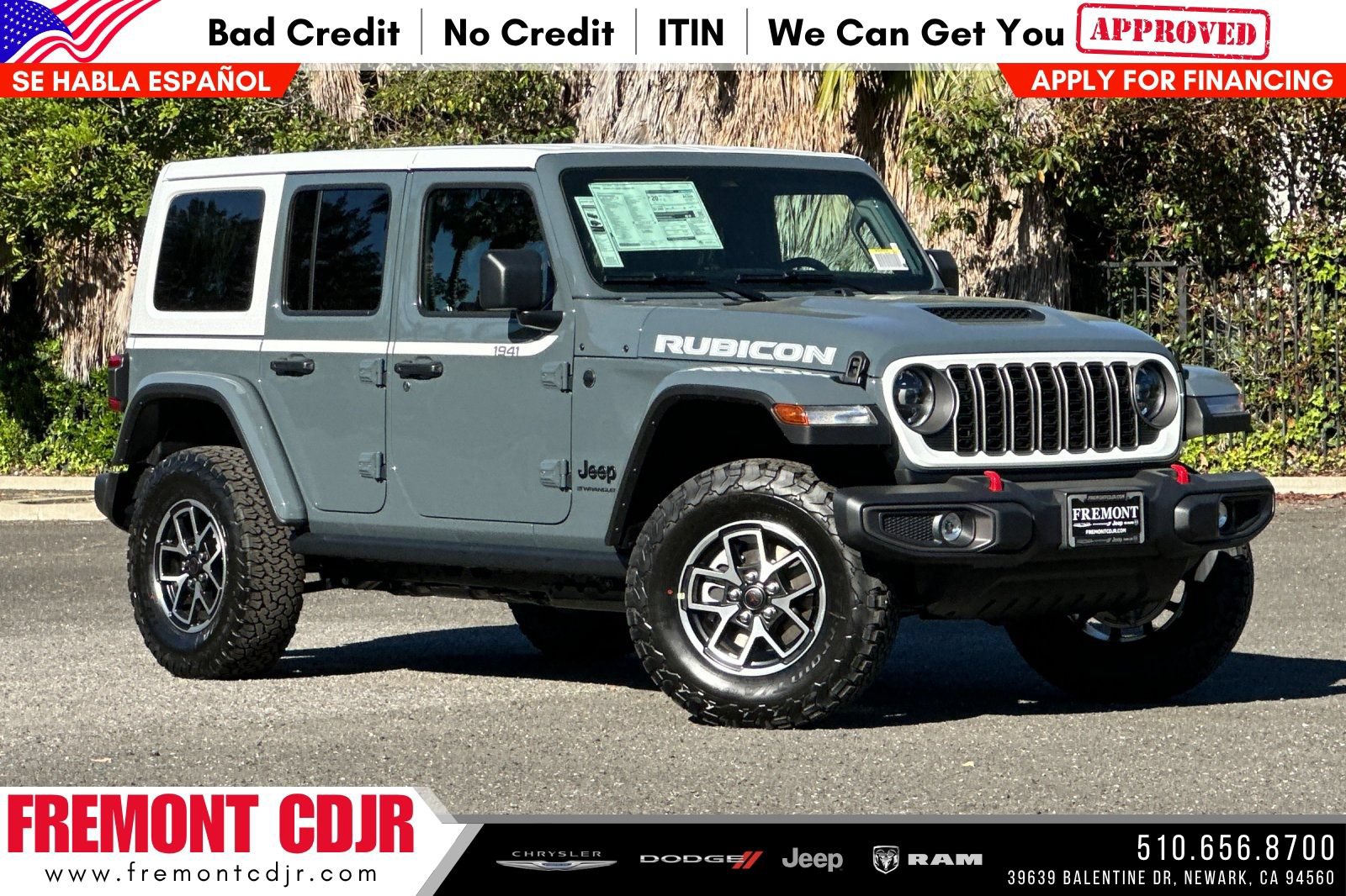 New 2026 Jeep Wrangler Unlimited Rubicon w/ Whitecap Package AWD/4WD image 1