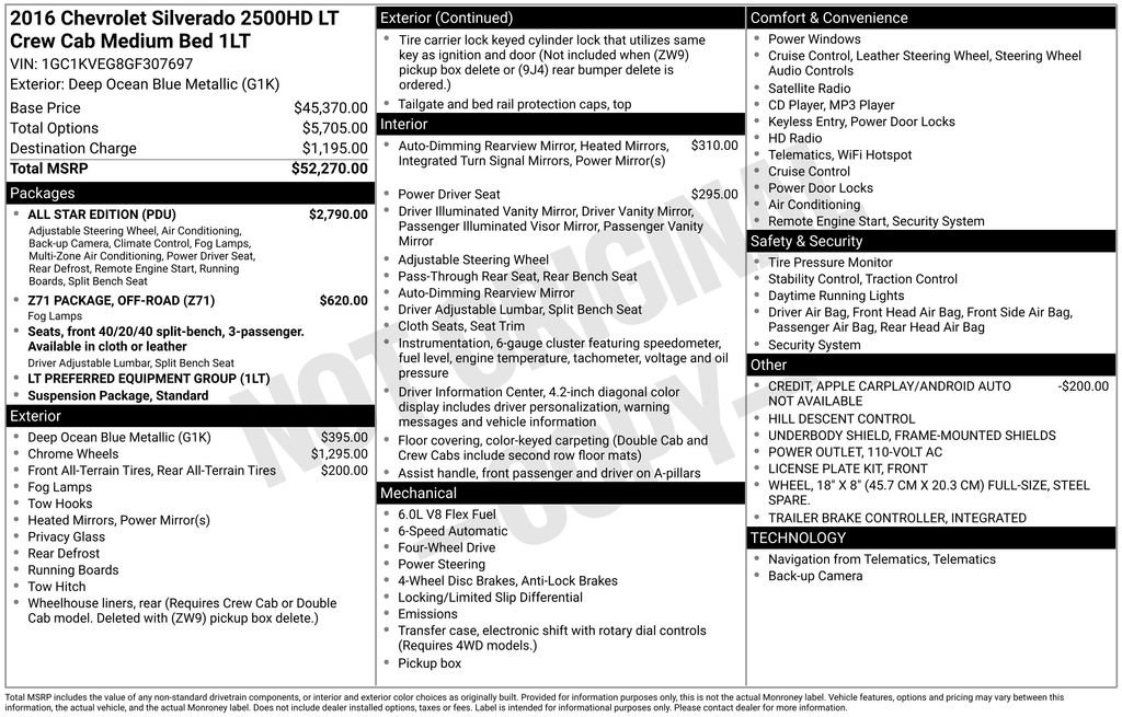 Used 2016 Chevrolet Silverado 2500 LT w/ All Star Edition image 10