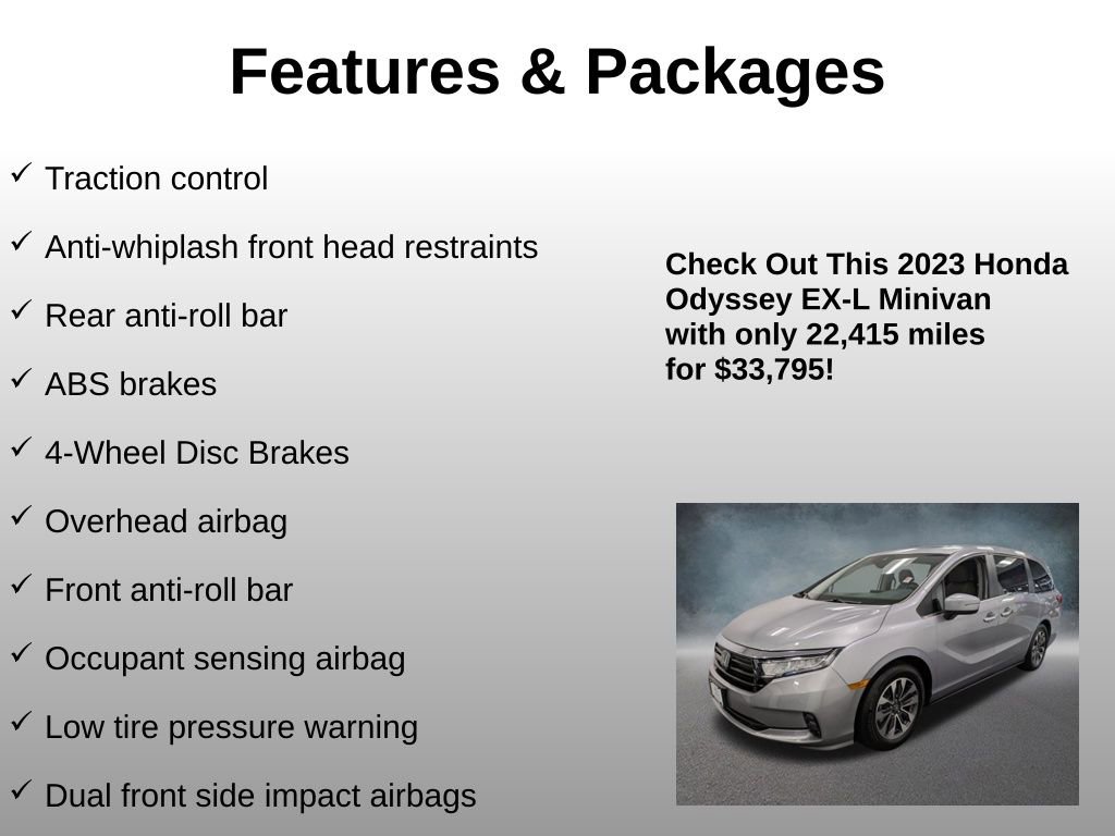 Certified 2023 Honda Odyssey EX-L image 16