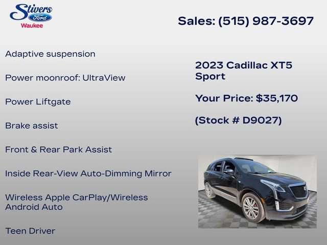 Used 2023 Cadillac XT5 Sportv AWD/4WD image 17