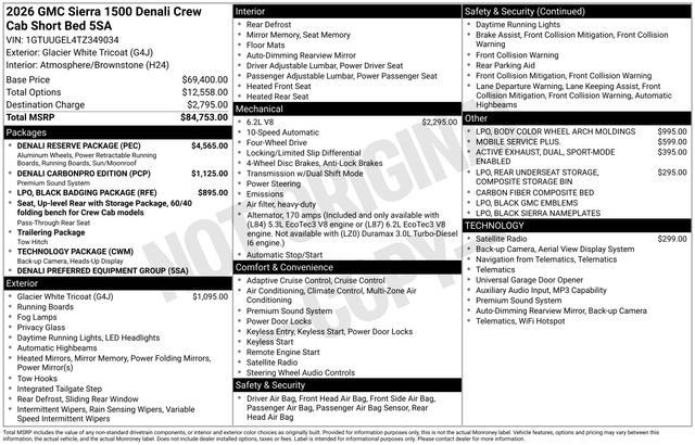 Certified 2026 GMC Sierra 1500 Denali w/ Denali Reserve Package AWD/4WD image 7
