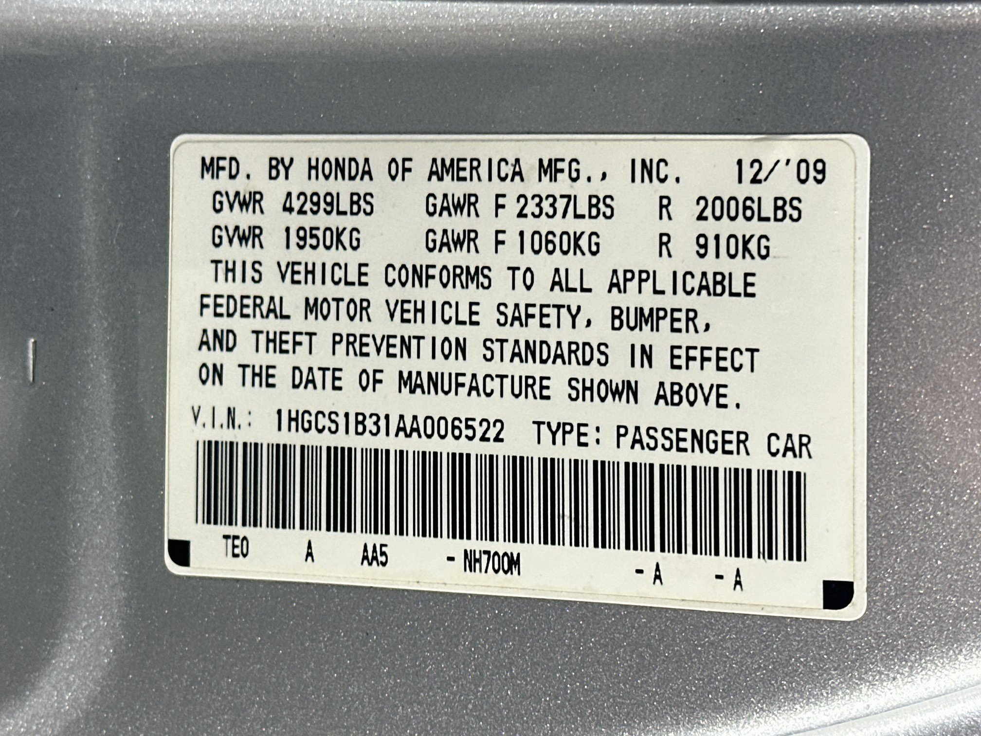 Used 2010 Honda Accord LX-S image 12
