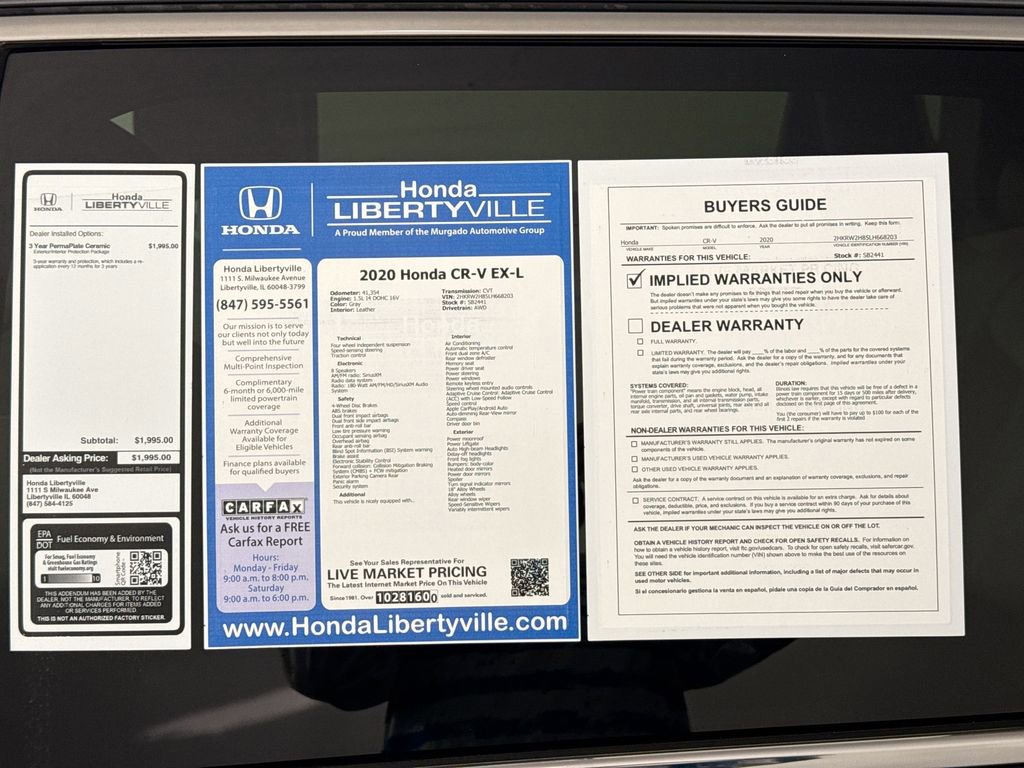 Used 2020 Honda CR-V EX-L image 45