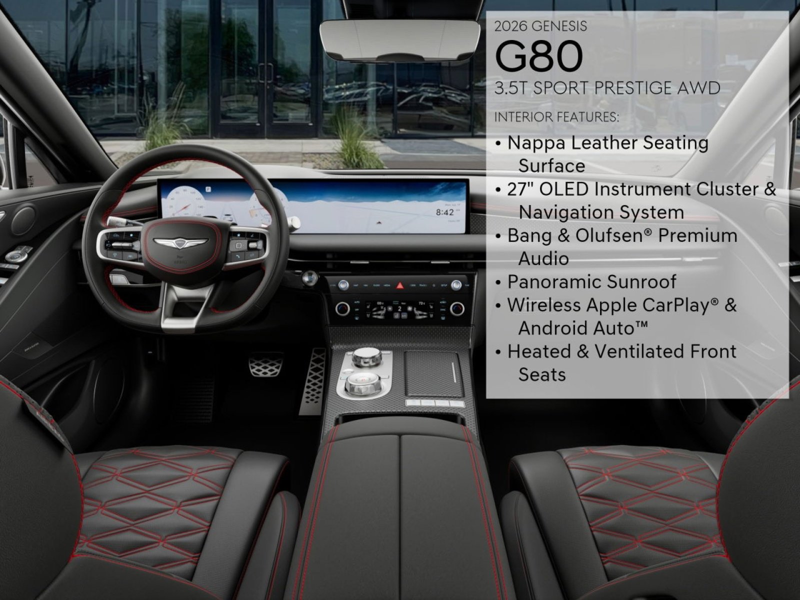 New 2026 Genesis G80 3.5T Sport Prestige image 15
