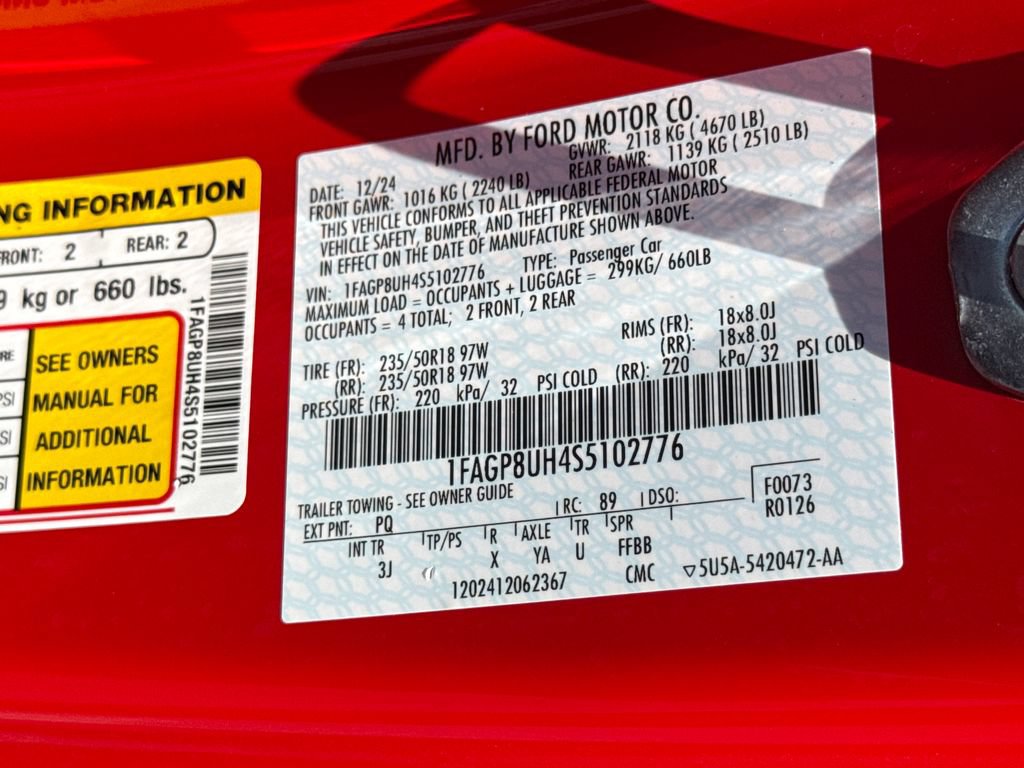 Used 2025 Ford Mustang Premium RWD image 22