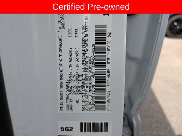 Certified 2026 Toyota Tacoma TRD Sport AWD/4WD image 29