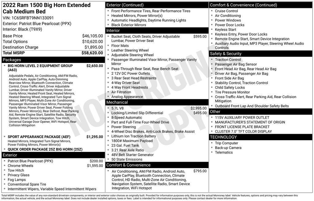 Used 2022 RAM 1500 Big Horn image 5