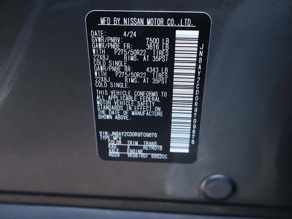 Used 2024 Nissan Armada Platinum image 61