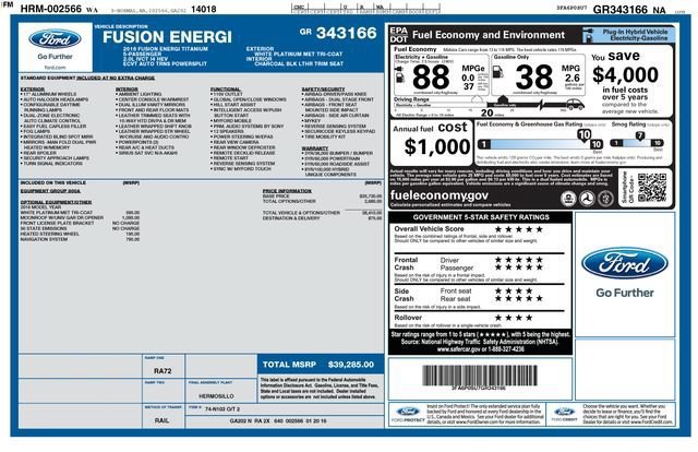 Used 2016 Ford Fusion Energi Titanium FWD image 31