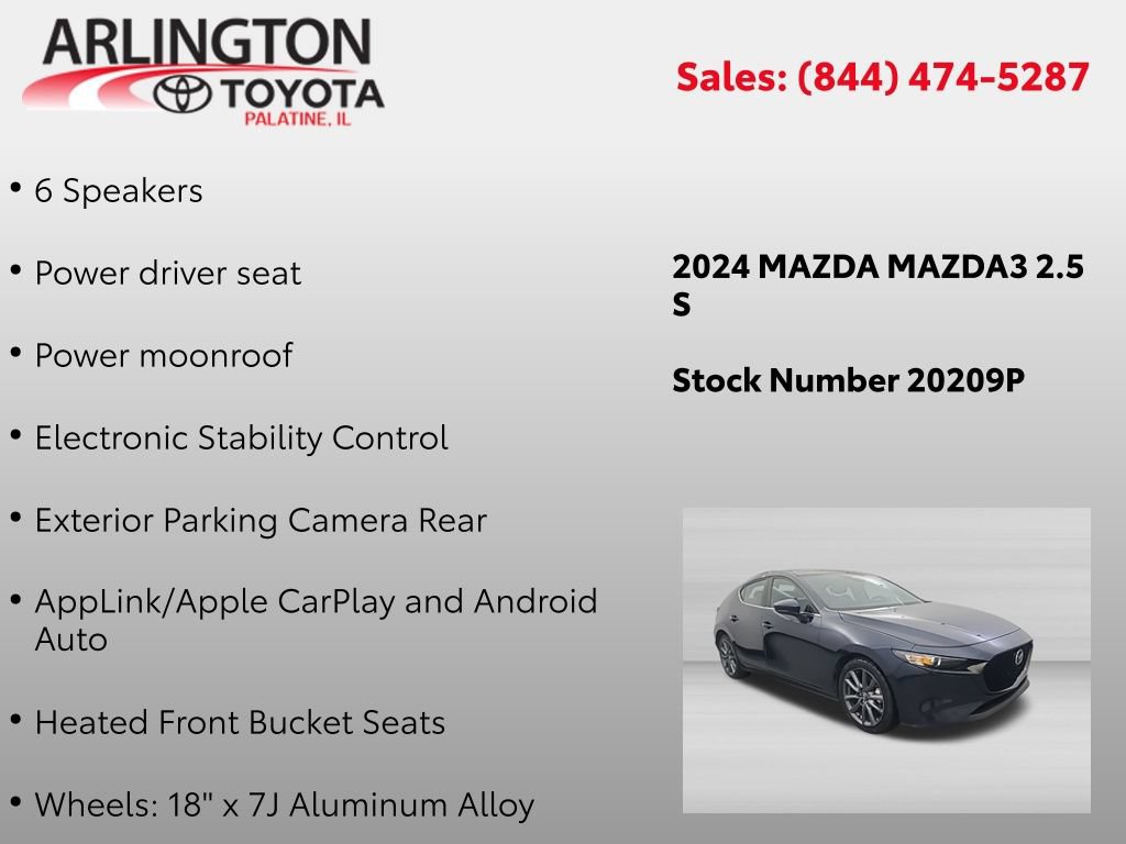 Used 2024 MAZDA MAZDA3 s FWD image 2