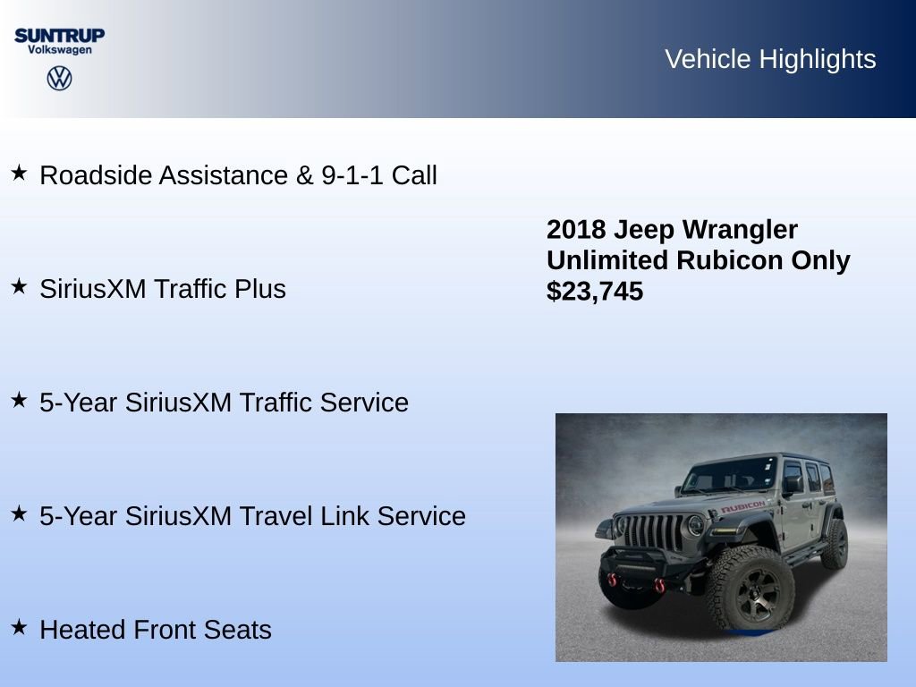 Used 2018 Jeep Wrangler Unlimited Rubicon image 29