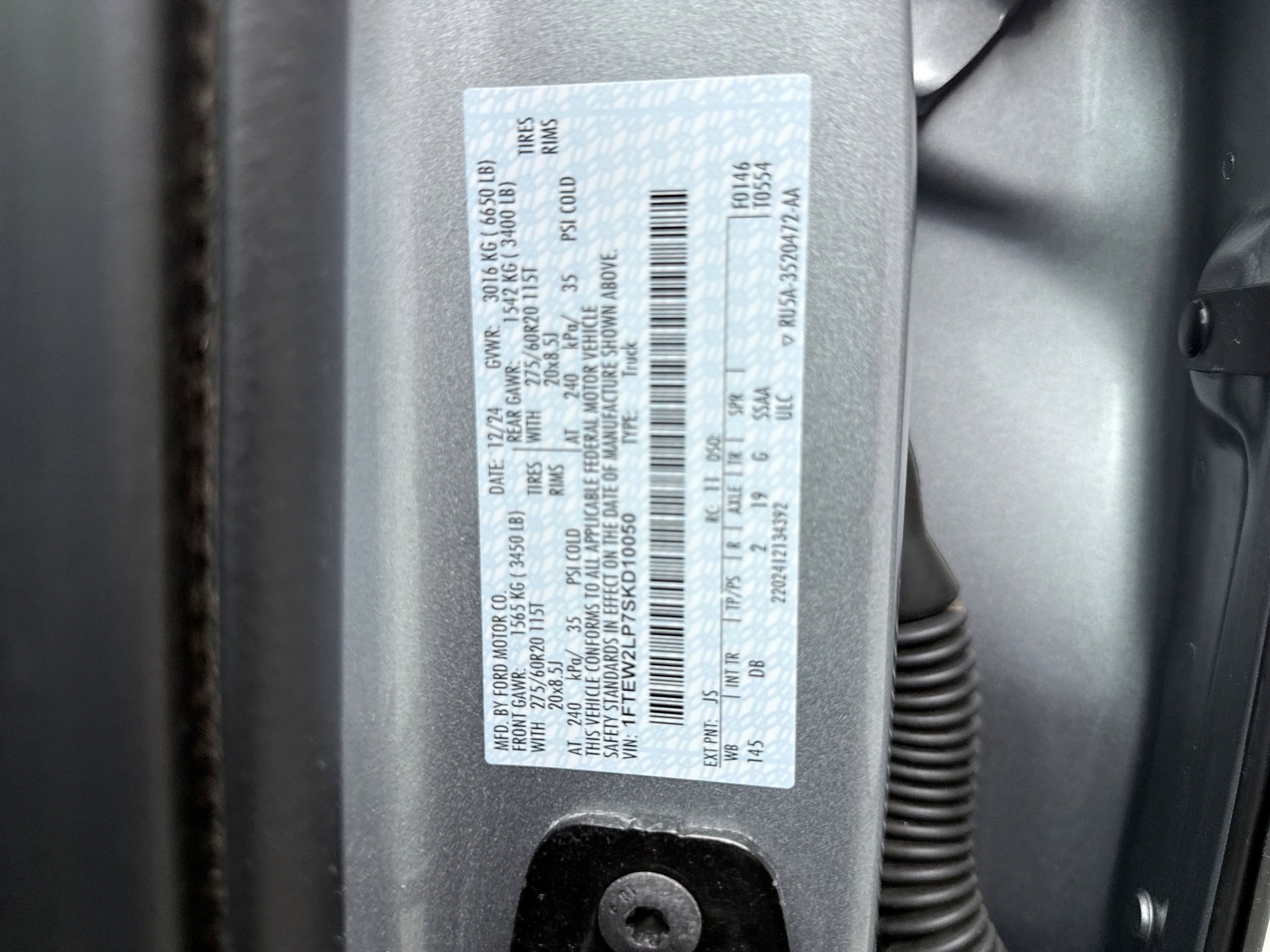 Used 2025 Ford F150 STX w/ STX Black Appearance Package AWD/4WD image 13