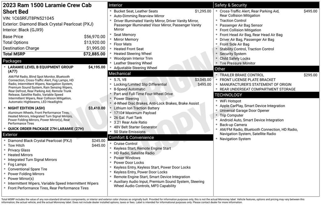 Used 2023 RAM 1500 Laramie AWD/4WD image 3