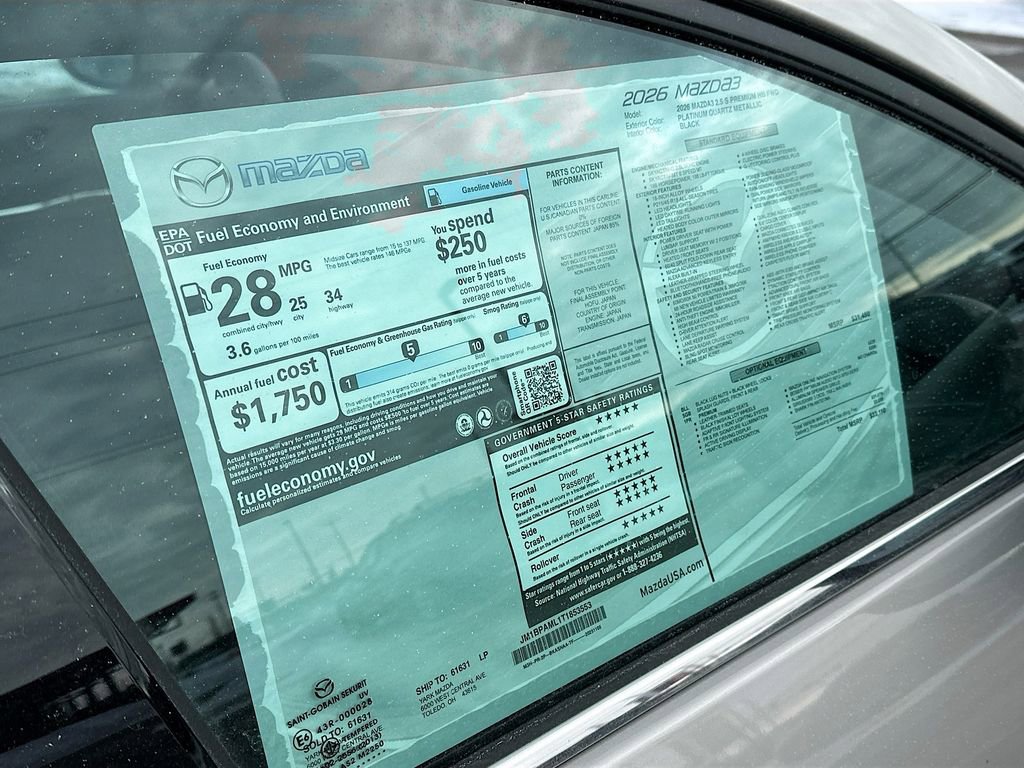 New 2026 MAZDA MAZDA3 2.5 S Premium image 12