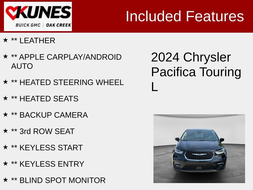 Used 2024 Chrysler Pacifica Touring-L FWD image 2