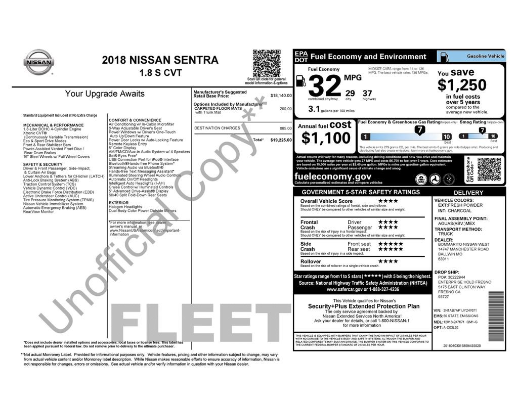 Used 2018 Nissan Sentra S FWD image 4