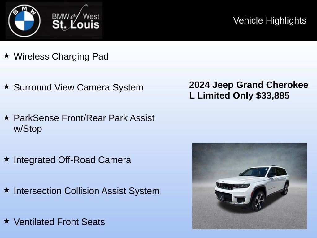 Used 2024 Jeep Grand Cherokee L Limited w/ Luxury Tech Group II AWD/4WD image 24